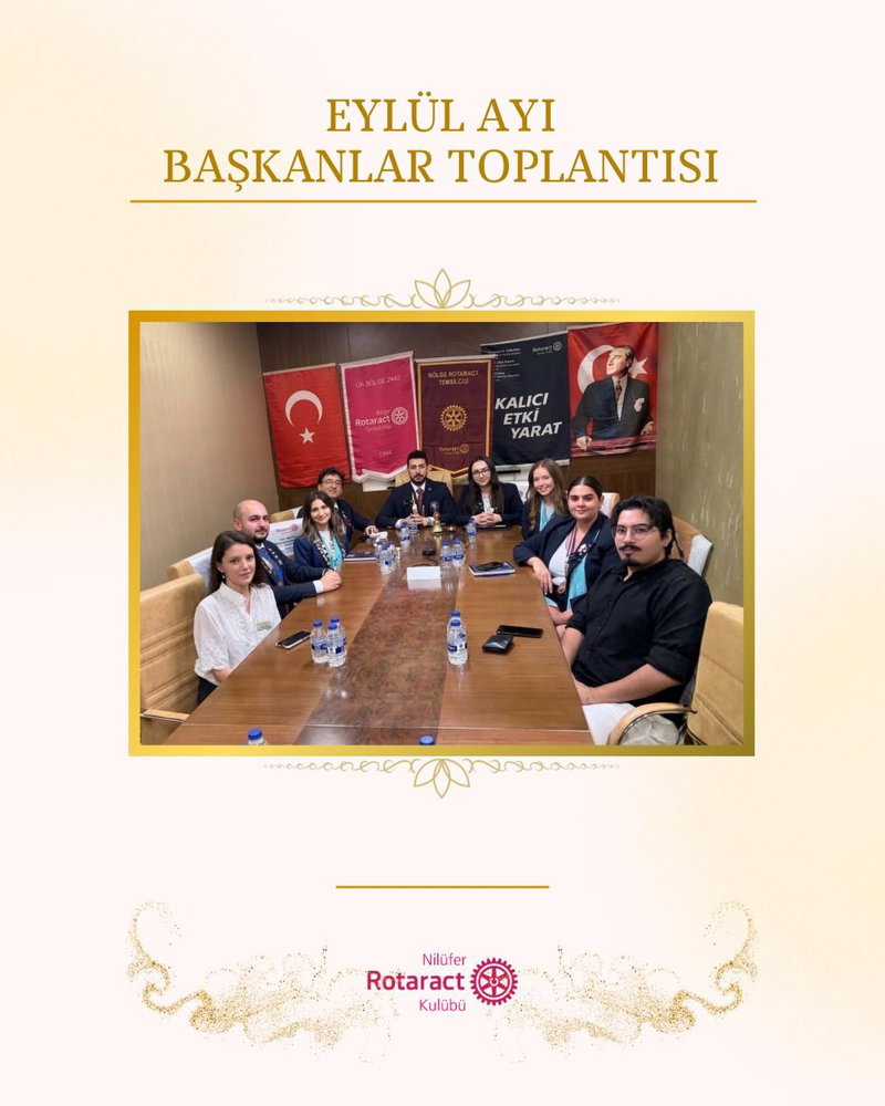 06.09.2026 tarihinde gerçekleştirilen Eylül Ayı Başkanlar Toplantısına Kulüp Başkanımız Fatih Orhun Uzun (@fatihorhunuzun) katıldı.